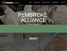 Tablet Screenshot of pembrokealliance.com